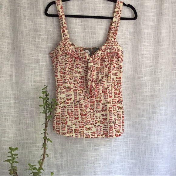 Anthropologie Tops - Anthropologie Girls From Savoy Mariposa Tank